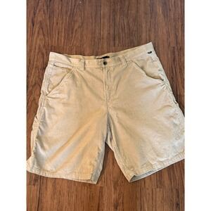 Vans Mens Tan Corduroy Carpenter Shorts Loose Fit Beige Size 40
